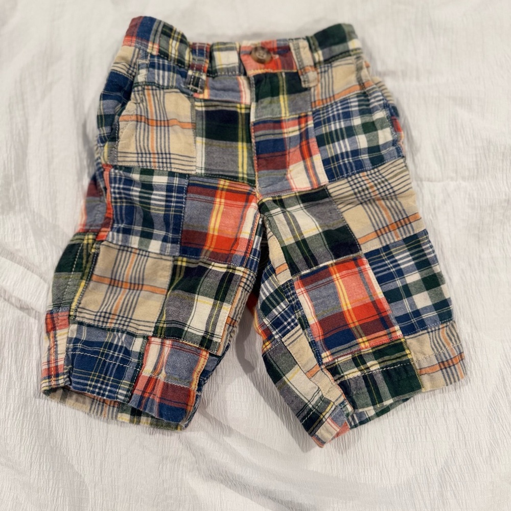 Y2KPlaid Patchwork Kids‎ Shorts